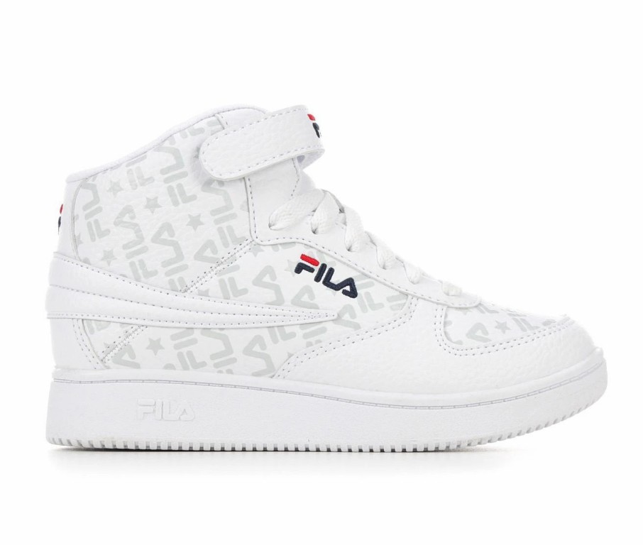 Athletic Shoes And Sneakers * | Boys' Fila Little Kid & Big Kid A-High Stealth Mid-Top Sneakers