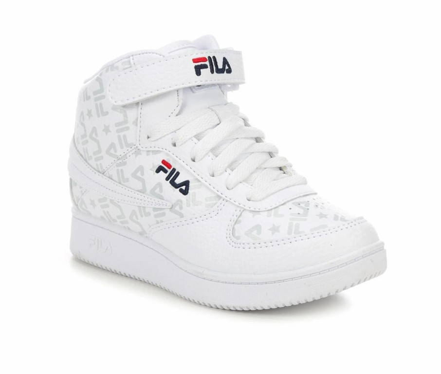 Athletic Shoes And Sneakers * | Boys' Fila Little Kid & Big Kid A-High Stealth Mid-Top Sneakers