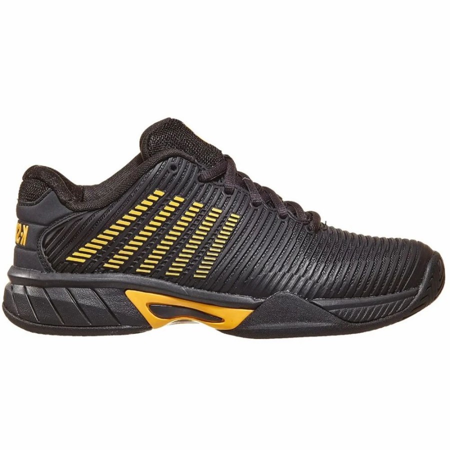 Junior Tennis Equipment * | K-Swiss Junior Hypercourt Express 2 Tennis Shoes (Moonless Night/Amber Yellow)