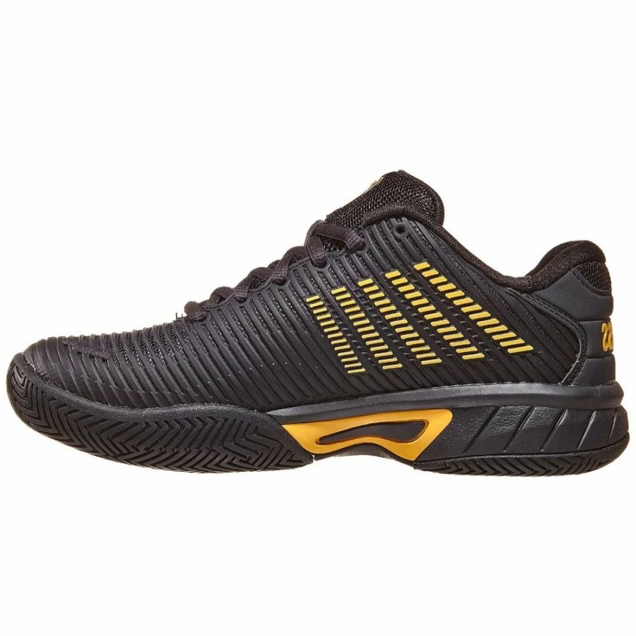 Junior Tennis Equipment * | K-Swiss Junior Hypercourt Express 2 Tennis Shoes (Moonless Night/Amber Yellow)