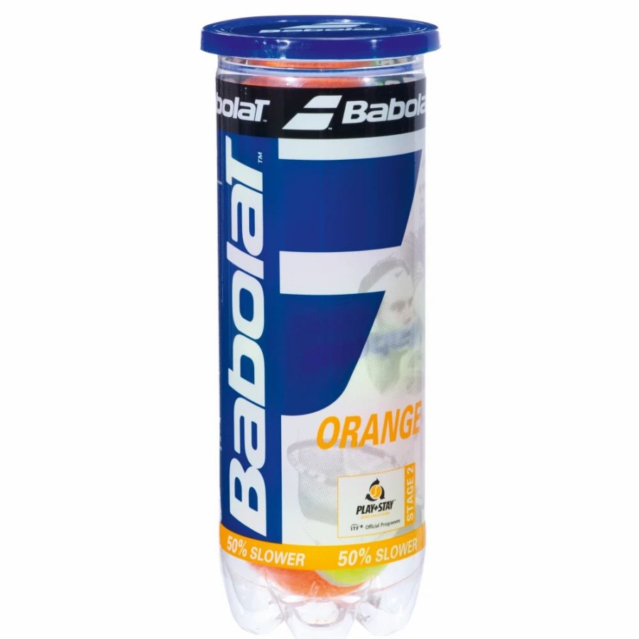 Junior Tennis Equipment * | Babolat Kids Orange Tennis Ball (3 Ball Can)